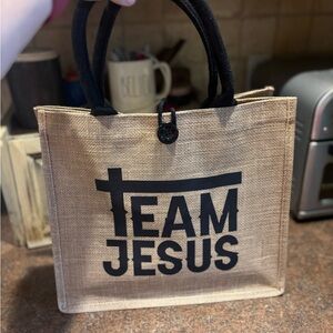 NEW Team Jesus Tan Tote Bag